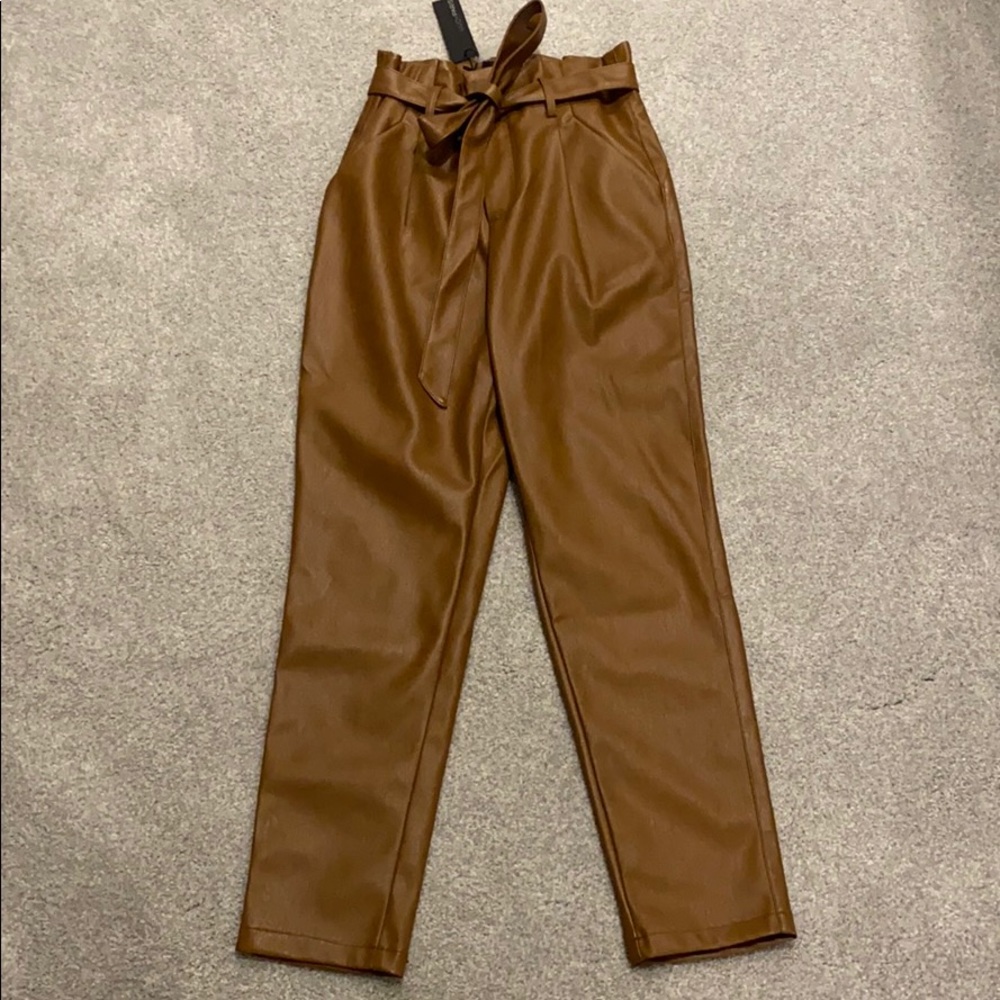 Womens faux leather pants